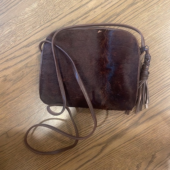 COWHIDE CROSS BODY BAG - Picture 5 of 6
